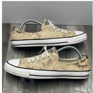 Converse Chuck Taylor All Star Shoreline Slip Snakeskin Print Tan Womens